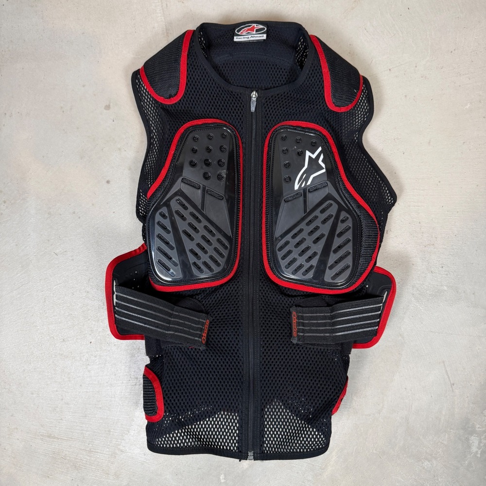 Alpinestars Bionic SP Vest Motorcycle Body Armor Black Red Size XL